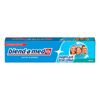 Зубная паста "Blend-a-med" Анти-Кариес защита для всей семьи 100 мл (Мята)
