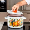 Кастрюля эмал цил Осень 4,5л ТМ Appetite