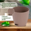 Горшок для цветов "Флис" с прикорневым поливом 2 л (какао)