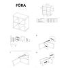 Cтеллаж "Фора" (77х77х38, белый)