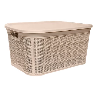 AK 602-B106 Корзина с крышкой 18л beige