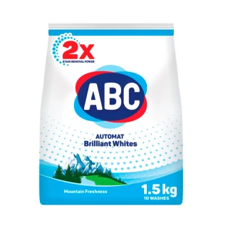 Стиральный порошок "ABC" ГОРНАЯ СВЕЖЕСТЬ 1,5 кг