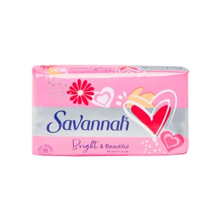 Твердое мыло "SAVAHAN BRIGHT&BEAUTIFUL" 150гр (розовый)